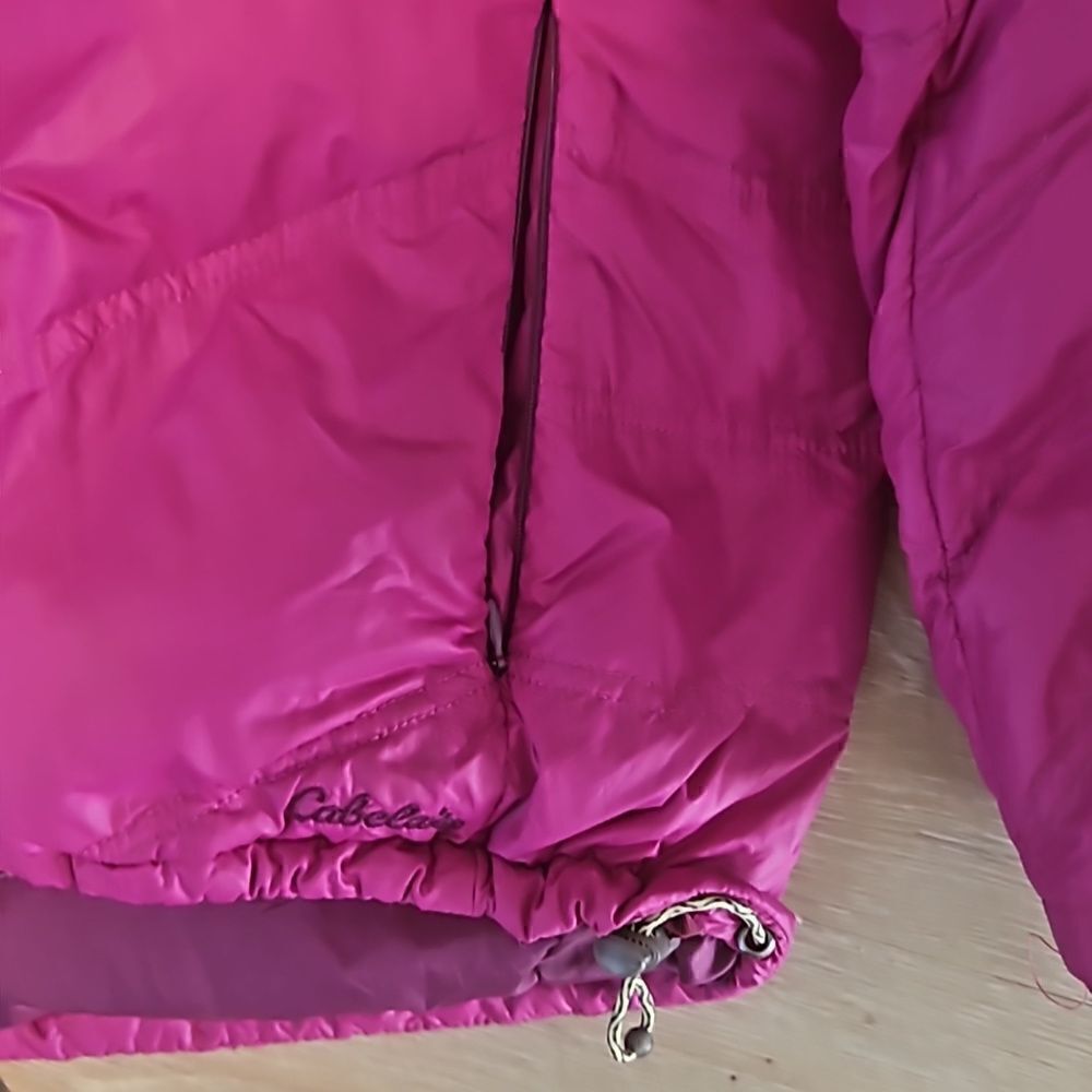 Cabelas Goose Down Jacket Womens Regular Large Puffer Full Zip 650 - Picture 5 of 7
